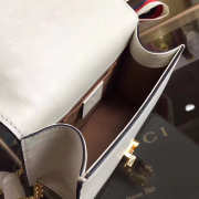 Gucci Sylvie leather mini chain bag in White 431666 - 4