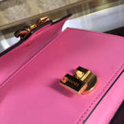 Gucci Sylvie leather mini chain bag in Pink 431666 - 4