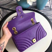 Gucci Marmont matelassé shoulder bag in Purple 443497 - 6