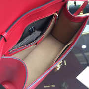 Gucci Sylvie medium top handle bag in Red leather 431665 - 5