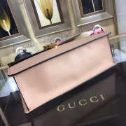 Gucci Sylvie medium top handle bag in Pink leather 431665 - 3