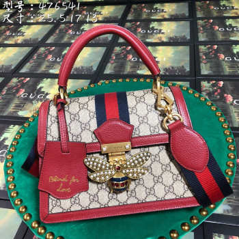 Gucci Queen Margaret small top handle bag in Red 476541