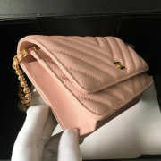 Chanel Flap Bag Calfskin Leather Pink with Gold Hardware - 5