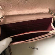 Chanel Flap Bag Calfskin Leather Pink with Silver Hardware - 6