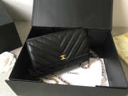 Chanel WOC Bag Calfskin Leather Black with Gold Hardware - 1