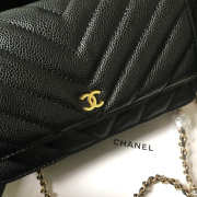 Chanel WOC Bag Calfskin Leather Black with Gold Hardware - 4