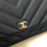 Chanel WOC Bag Calfskin Leather Blue with Gold Hardware - 2