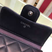 Chanel Plain Folding Black Wallets with Silver Hardware - 2