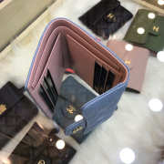 Chanel Plain Folding Blue and Pink Wallets with Gold Hradware - 2