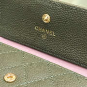 Chanel Lebay Calfskin Leather Plain Folding Wallets - 5