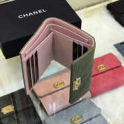 Chanel Lebay Calfskin Leather Plain Folding Wallets - 2