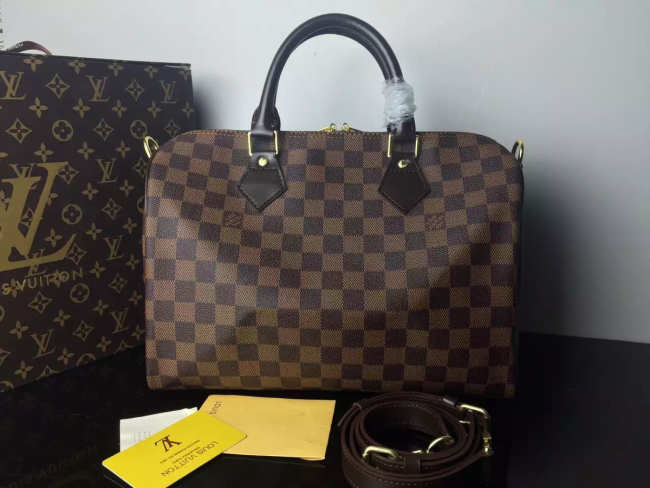 Louis Vuitton Damier Azur Speedy 30cm With Shoulder Strap Bag N41183 - 1