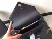 YSL Monogram Saint Laurent College Black Medium Bag with Gold Hardware - 5