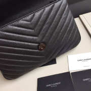 YSL Monogram Saint Laurent College Black Medium Bag - 5