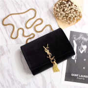 YSL Saint Laurent Black Bag with Gold Hardware - 5