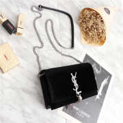 YSL Saint Laurent in Black Bag with Silver Hardware - 5