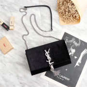 YSL Saint Laurent in Black Bag with Silver Hardware - 3