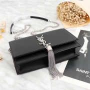 YSL Classic Calfskin Mini Chain Bag in Black 26817 - 6