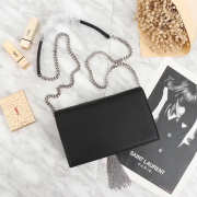 YSL Classic Calfskin Mini Chain Bag in Black 26817 - 2