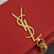 YSL Classic Calfskin Mini Chain Bag in Red 26817 - 3