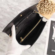 YSL Envelope Shoulder Bag in Black with Gold Hardware 26801 - 6