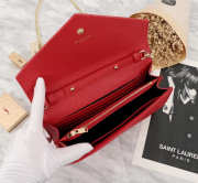 YSL Envelope Shoulder Bag in Red 26801 - 5