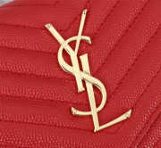 YSL Envelope Shoulder Bag in Red 26801 - 2