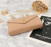 YSL Envelope Shoulder Bag in Beige 26801 - 3