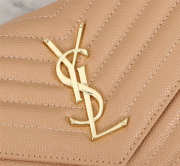 YSL Envelope Shoulder Bag in Beige 26801 - 5