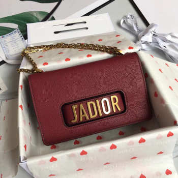 Dior Jadior Wine Red Leather handbag for Women