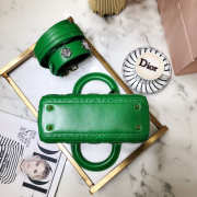 Dior Lady Dior Leather Green Handbag - 5