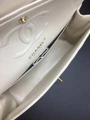 Chanel Flap Bag Caviar in White 25cm with Gold Hardware - 5