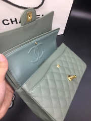 Chanel Flap Bag Caviar in Light Green 25cm with Gold Hardware - 4