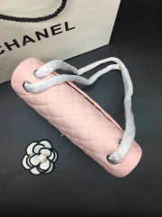 Chanel Flap Bag Caviar in Pink 25cm with Silver Hardware - 6