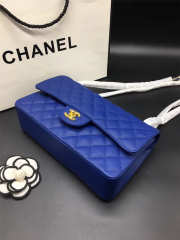 Chanel Flap Bag Caviar in Blue 25cm with Gold Hardware - 2