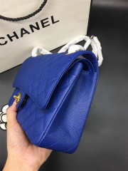 Chanel Flap Bag Caviar in Blue 25cm with Gold Hardware - 5