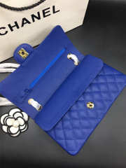 Chanel Flap Bag Caviar in Blue 25cm with Gold Hardware - 6