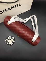 Chanel Flap Bag Caviar in Maroon Red 25cm with Gold Hardware - 2