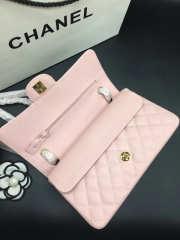 Chanel Flap Bag Caviar in Pink 25cm with Gold Hardware - 2