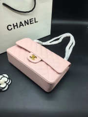 Chanel Flap Bag Caviar in Pink 25cm with Gold Hardware - 3