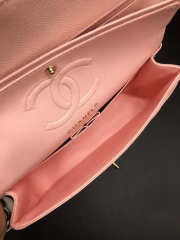 Chanel Flap Bag Caviar in Pink 25cm with Gold Hardware - 6