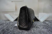 Chanel Lambskin Flap Bag in Black 30cm with Gold Hardware - 5