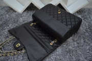 Chanel Lambskin Flap Bag in Black 30cm with Gold Hardware - 3