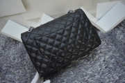 Chanel Flap Bag Caviar in Black 33cm with Silver Hardware - 2