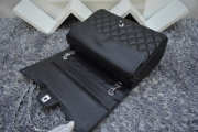 Chanel Flap Bag Caviar in Black 33cm with Silver Hardware - 3