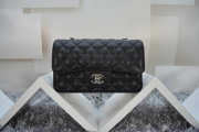 Chanel Flap Bag Caviar in Black 20cm with Silver Hardware - 4