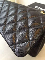 Chanel Flap Bag Caviar in Black 30cm with Gold Hardware - 3