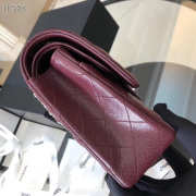 Chanel Flap Bag Caviar in Wine Red 25cm with Silver Hardware - 5