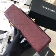 Chanel Flap Bag Caviar in Wine Red 25cm with Gold Hardware - 3