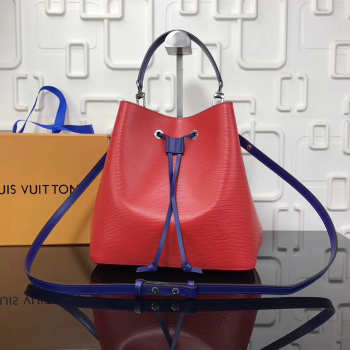 Louis Vuitton Lockme Bucket EPI Leather in Red